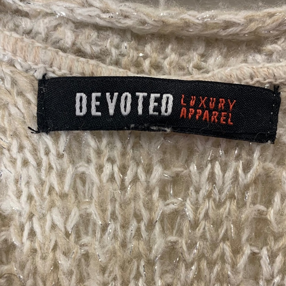 Devoted Luxury Apparel Long Metallic Knit Sweater‎ – Medium - Picture 3 of 7